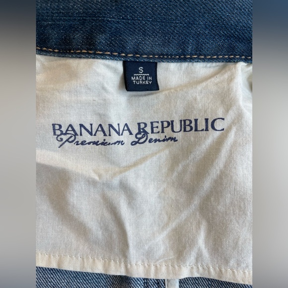 BANANA REPUBLIC Denim Blazer / Jacket Size Small - Picture 10 of 10